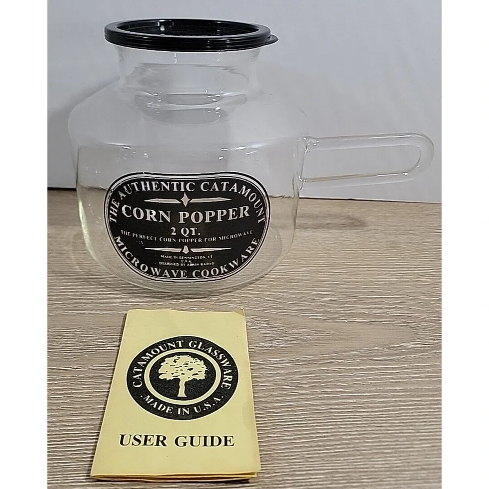 Vintage Catamount Microwave Corn Popper - 2 Qt, Authentic Made in USA User Guide